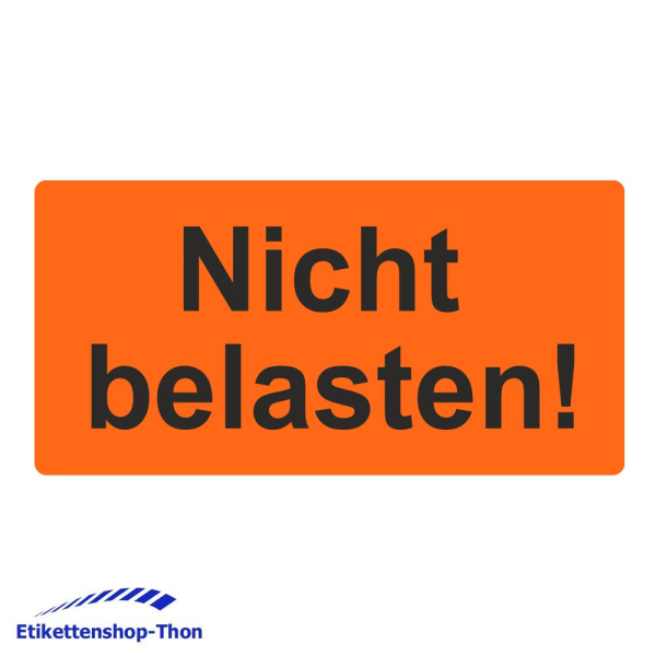 Versandetiketten "Nicht belasten!" auf Rolle - 30 x 62 mm - 1000 Stück